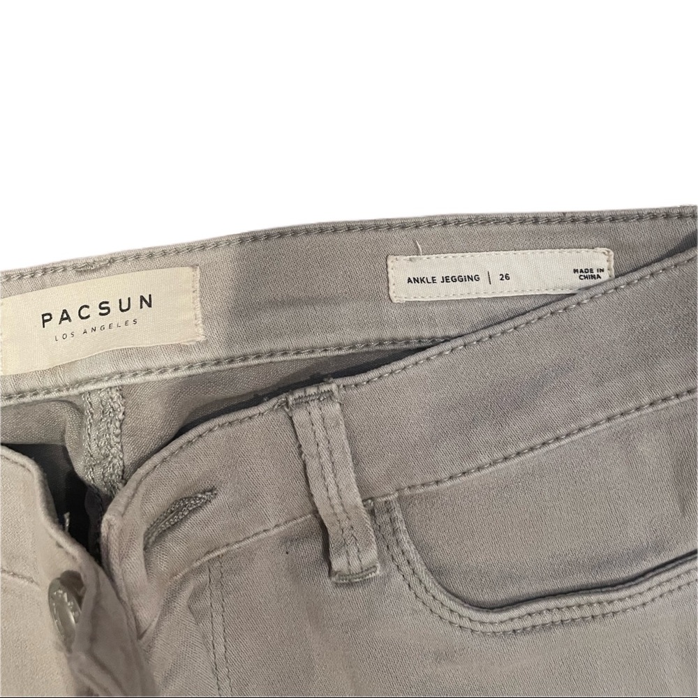 PACSUN - gray ankle skinny jeans